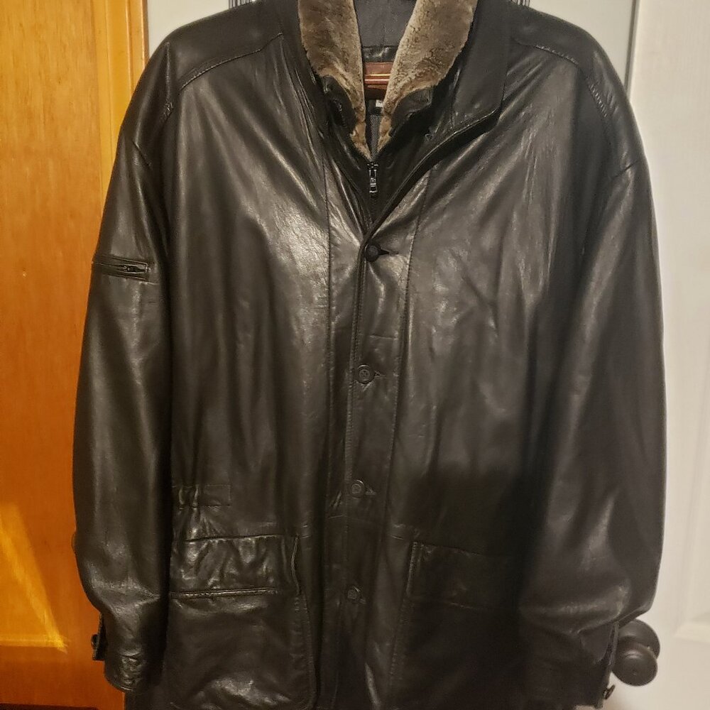 Mens Remy Leather Jacket. Size 46(L-XL)